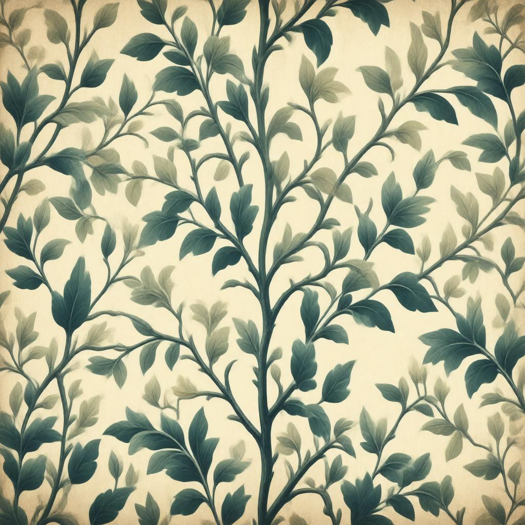 AI-created image of Willow Boughs wallpaper