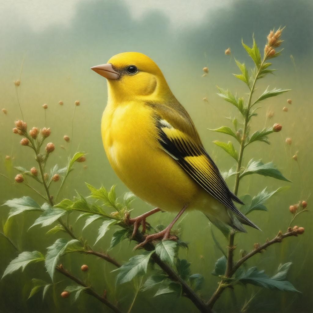 Click to view larger image AI-created image of Willow Goldfinch