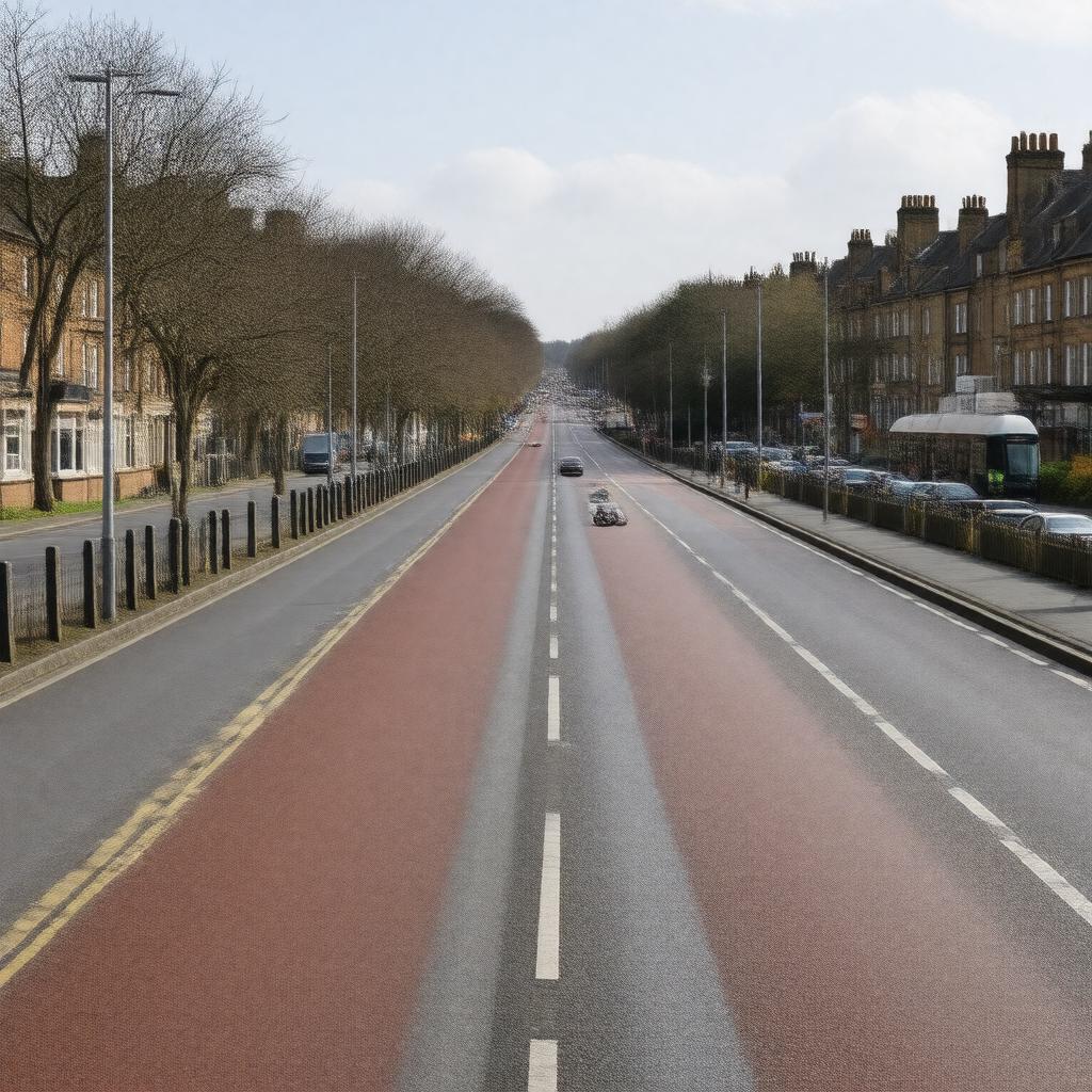 AI-created image of Wilmslow Road