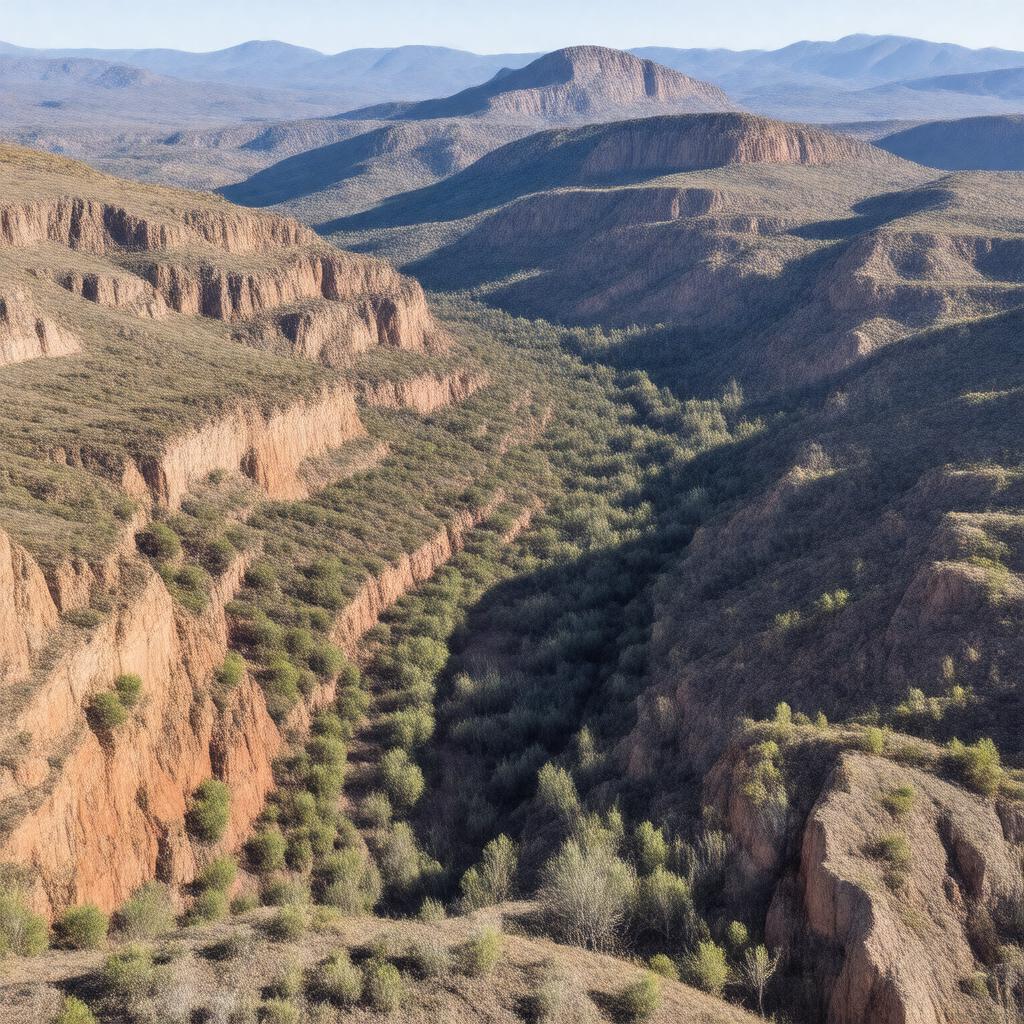 AI-created image of Wilpena Pound