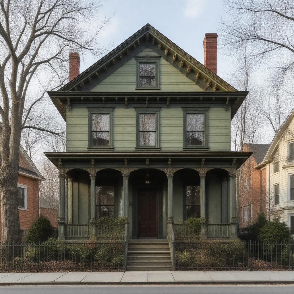 Click to view larger image AI-created image of Wilson House (Cambridge, Massachusetts)