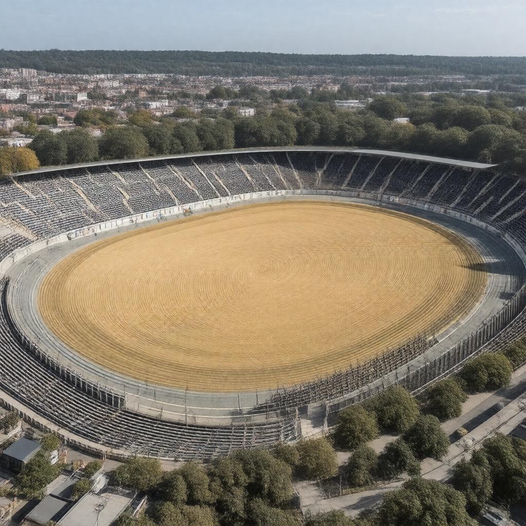 AI-created image of Wimbledon Greyhound Stadium