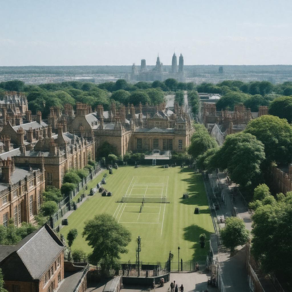 AI-created image of Wimbledon, London, England