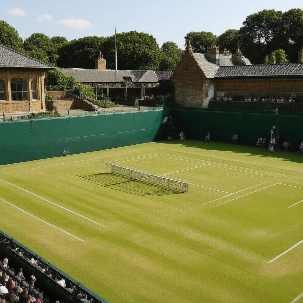 AI-created image of Wimbledon Tennis Club