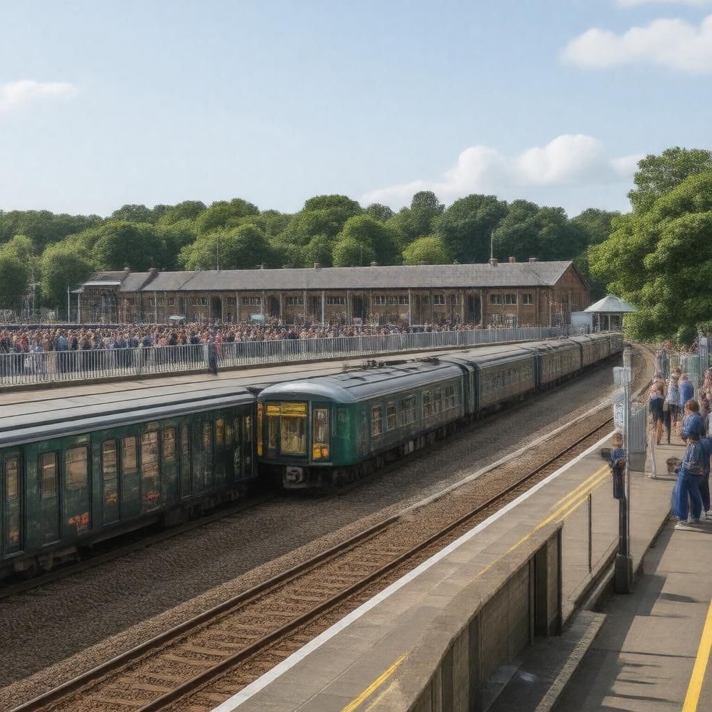 AI-created image of Wimbledon station