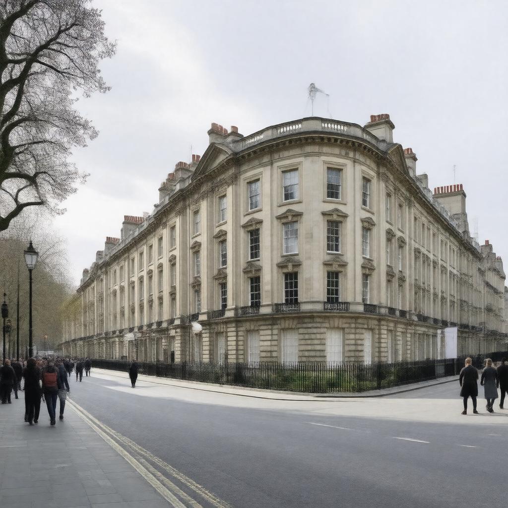 AI-created image of Wimpole Street, London
