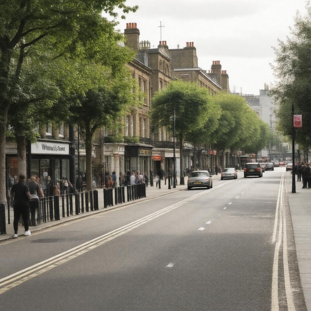 AI-created image of Wimpole Street