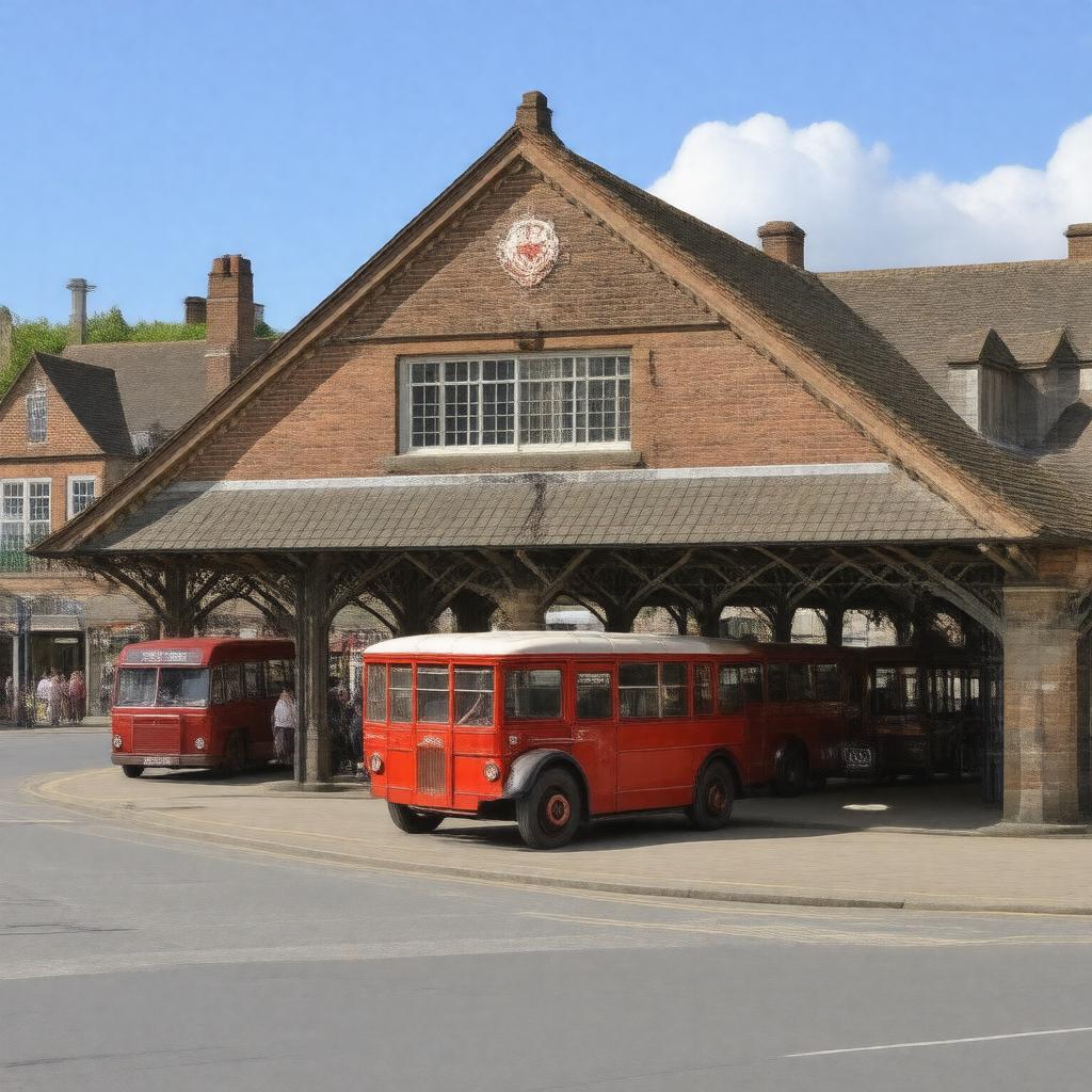 AI-created image of Winchester Bus Station