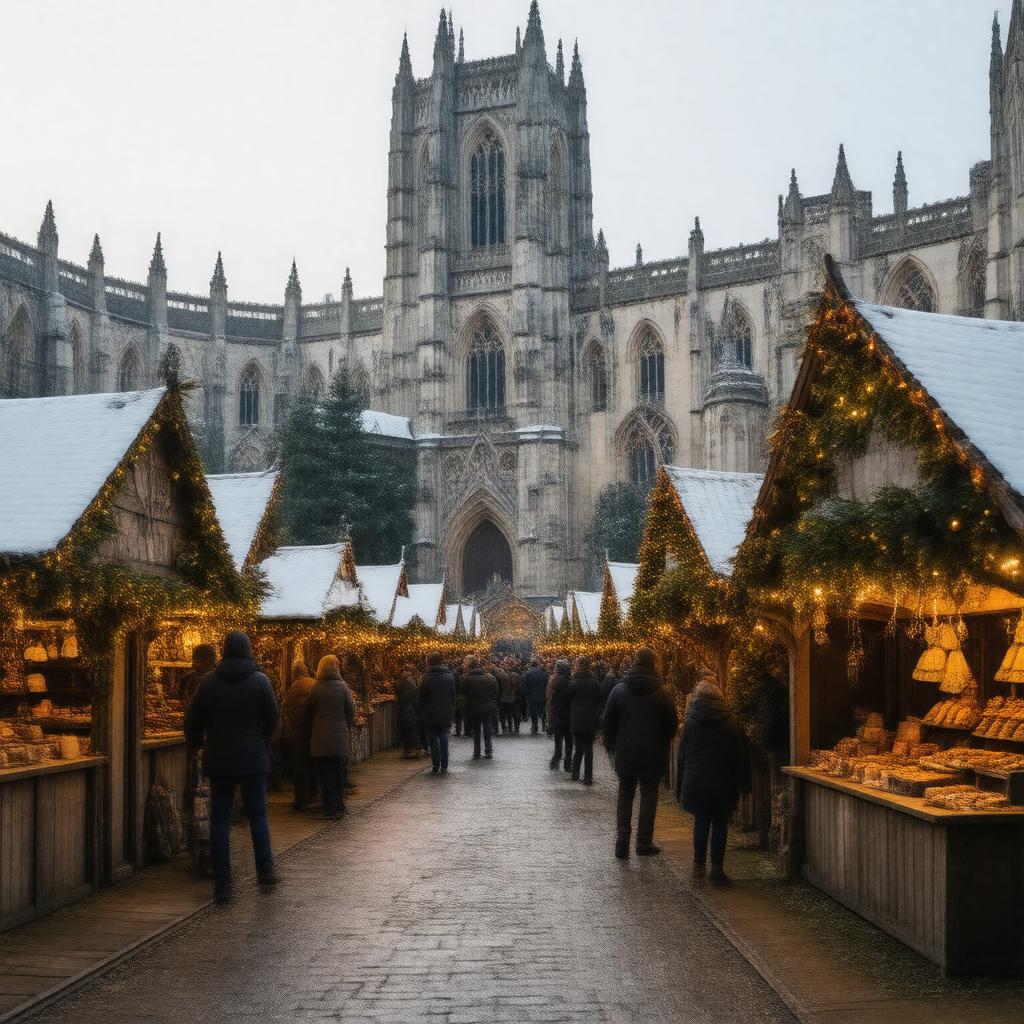 Click to view larger image AI-created image of Winchester Christmas Market