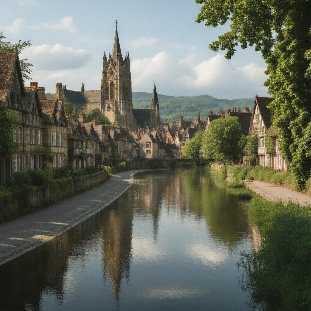 AI-created image of Winchester, England