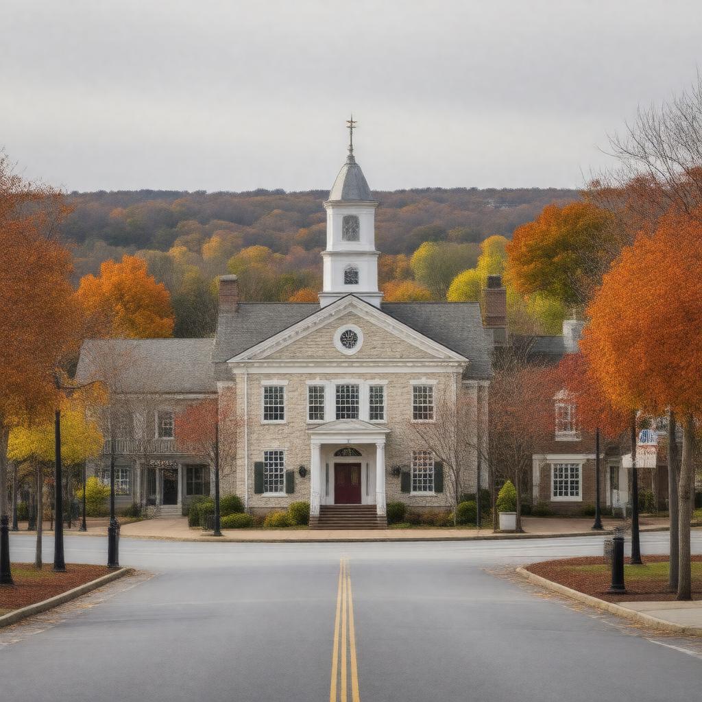 AI-created image of Winchester, Massachusetts, USA