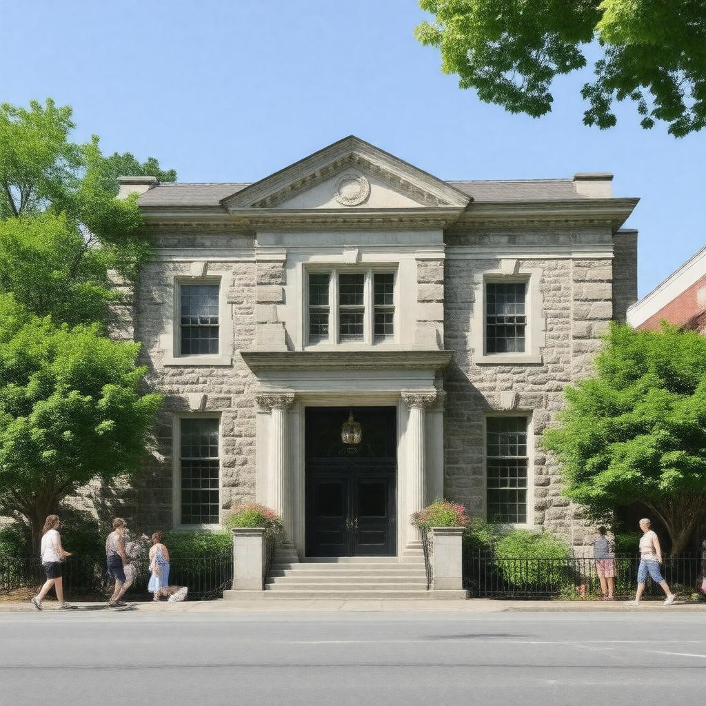 Click to view larger image AI-created image of Winchester Public Library