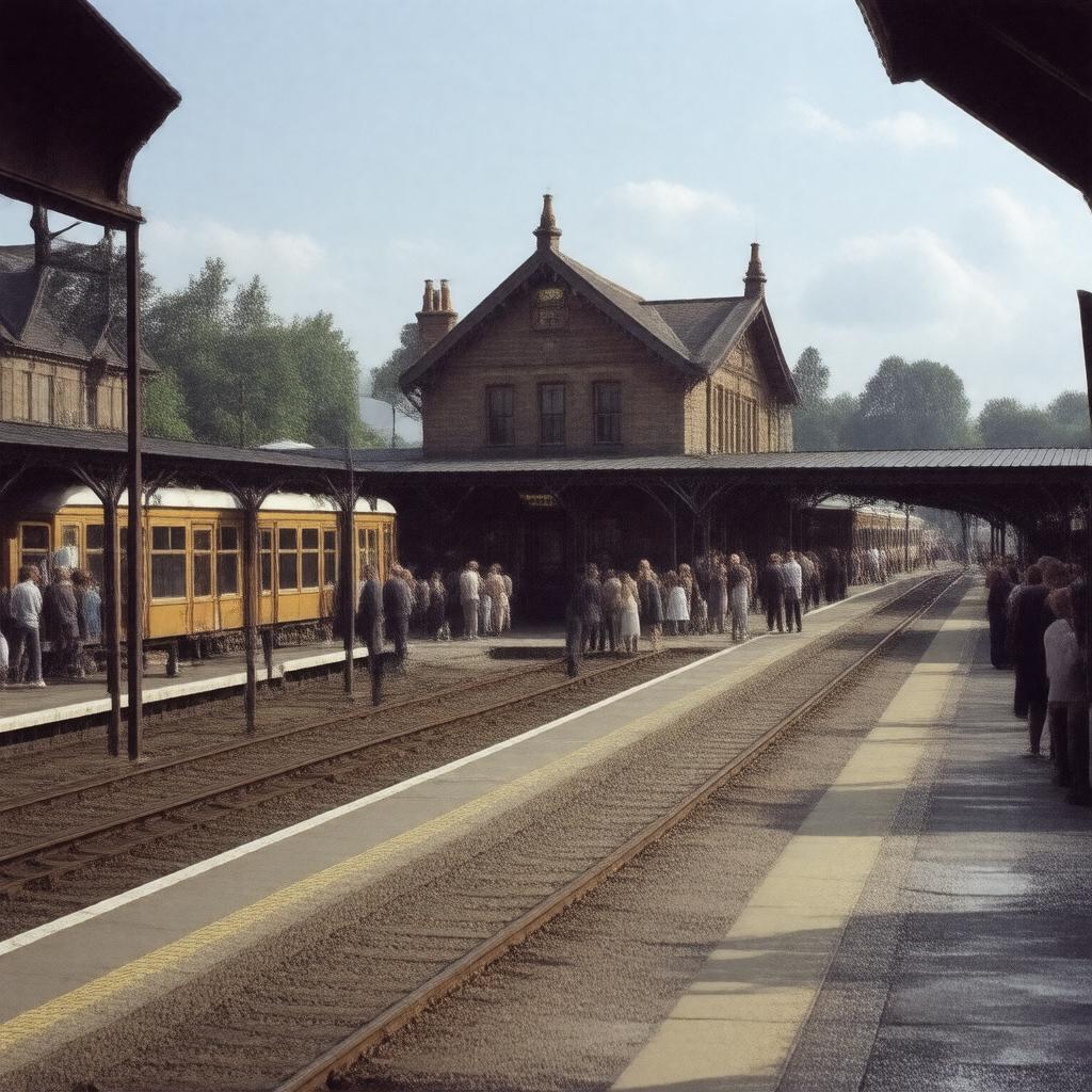 AI-created image of Winchester railway station