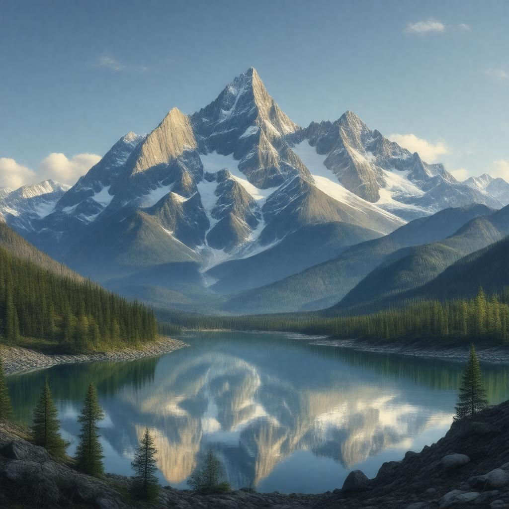 AI-created image of Wind River Mountains