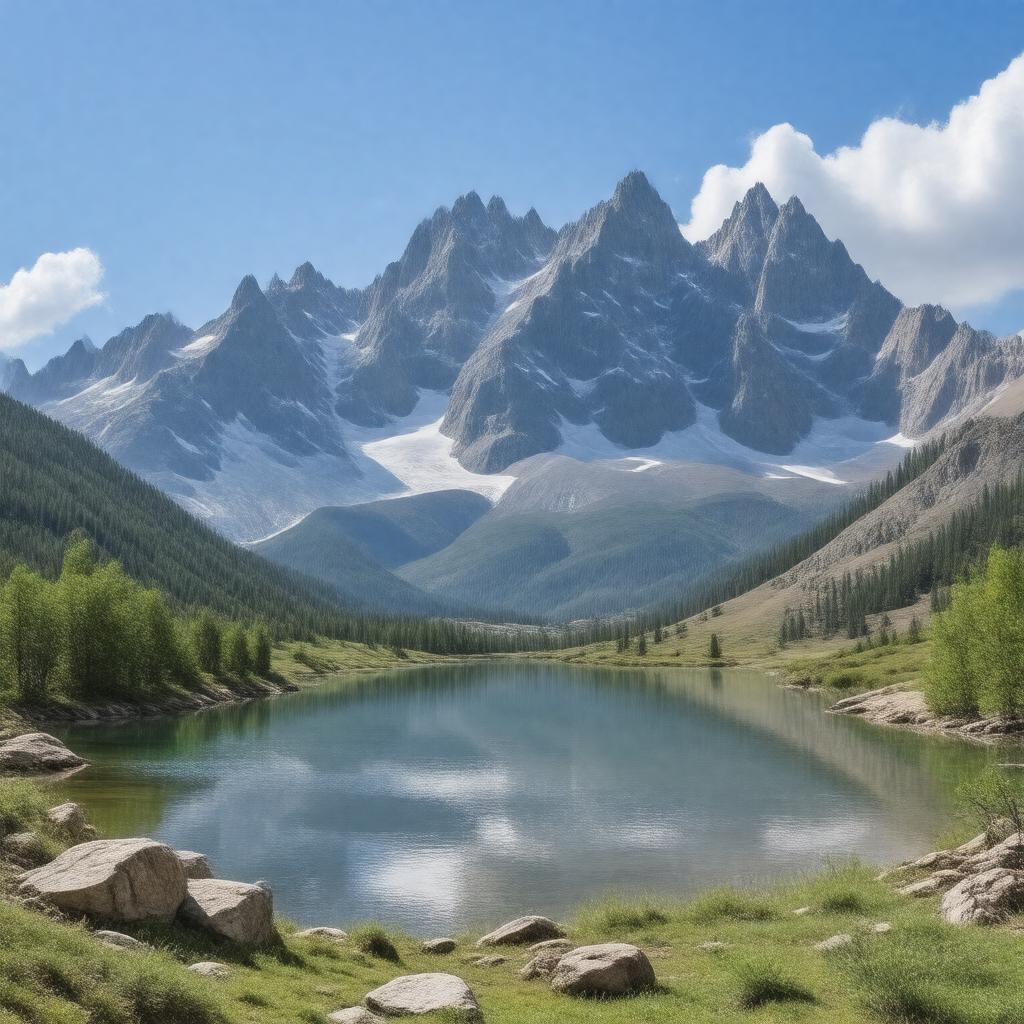 AI-created image of Wind River Range