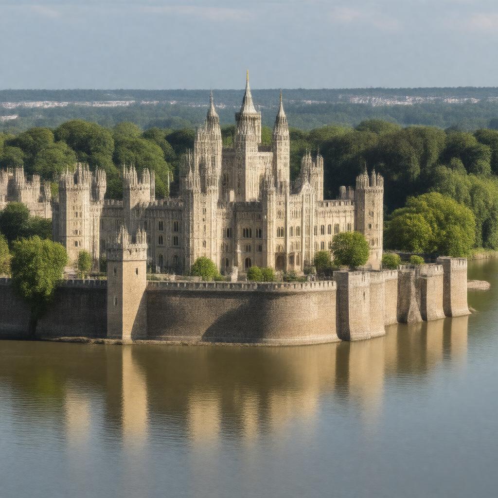 AI-created image of Windsor Castle, Berkshire