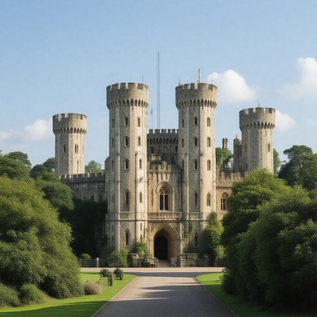 Click to view larger image AI-created image of Windsor Castle, Berkshire, England