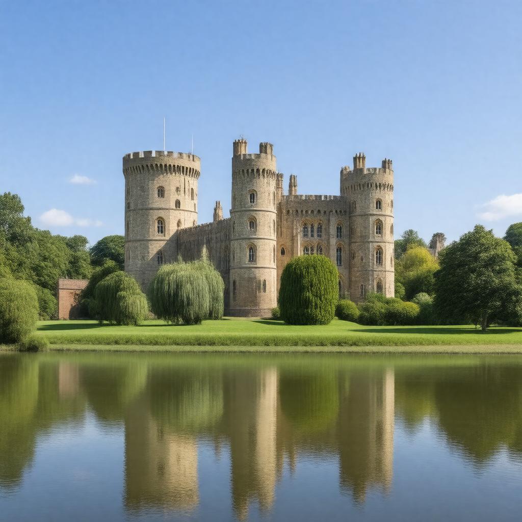 AI-created image of Windsor Castle, Windsor, Berkshire, United Kingdom