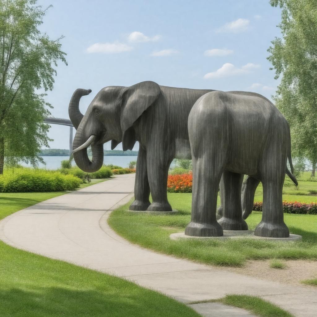 Click to view larger image AI-created image of Windsor Sculpture Park