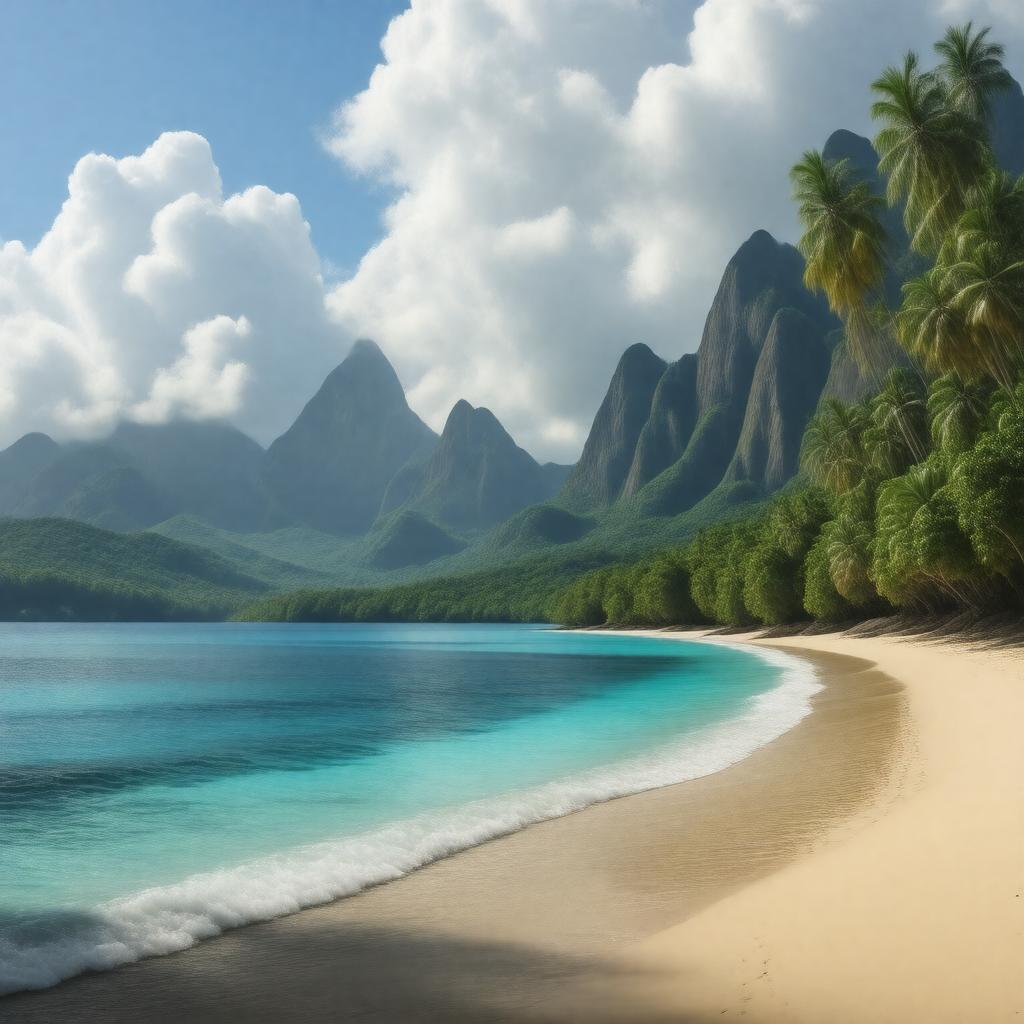 AI-created image of Windward Islands