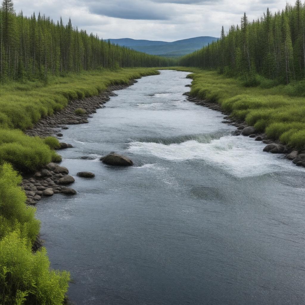 AI-created image of Winisk River