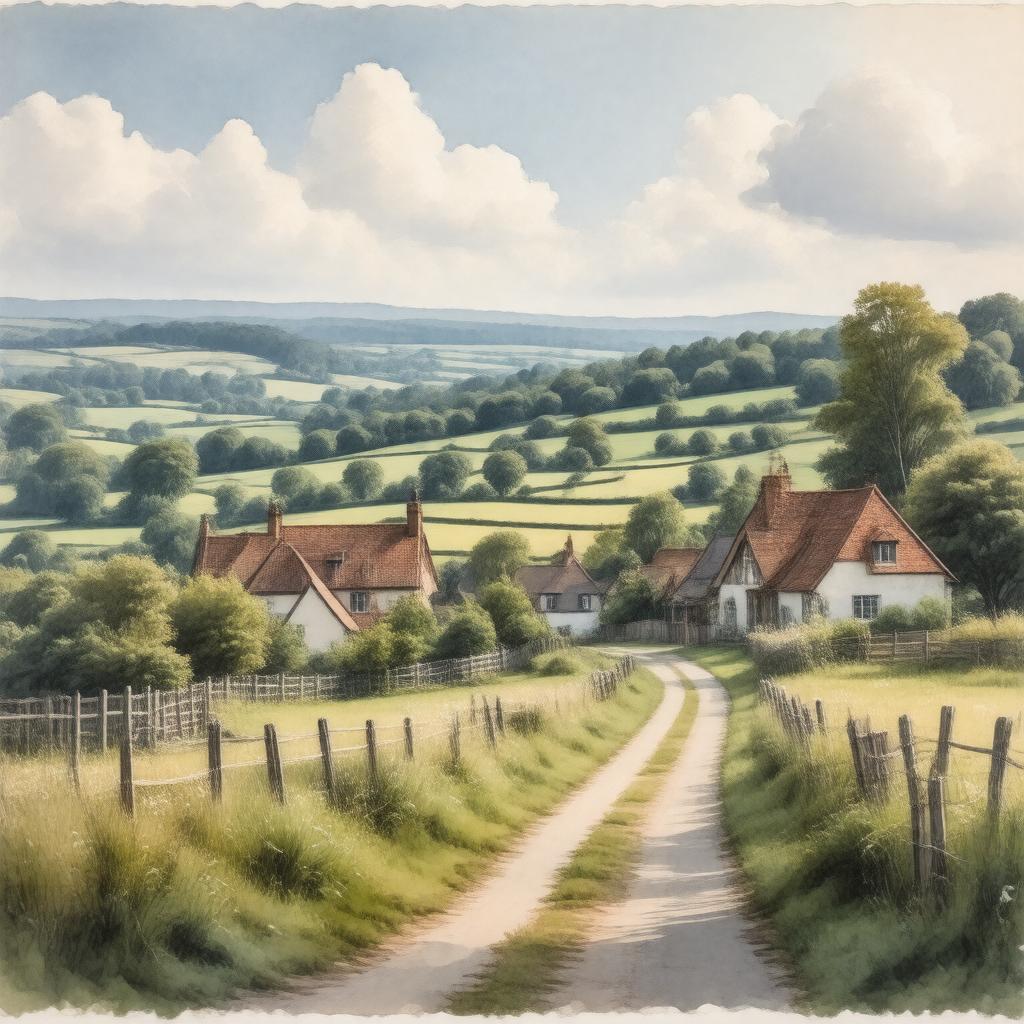 AI-created image of Winkfield Row, Berkshire, England