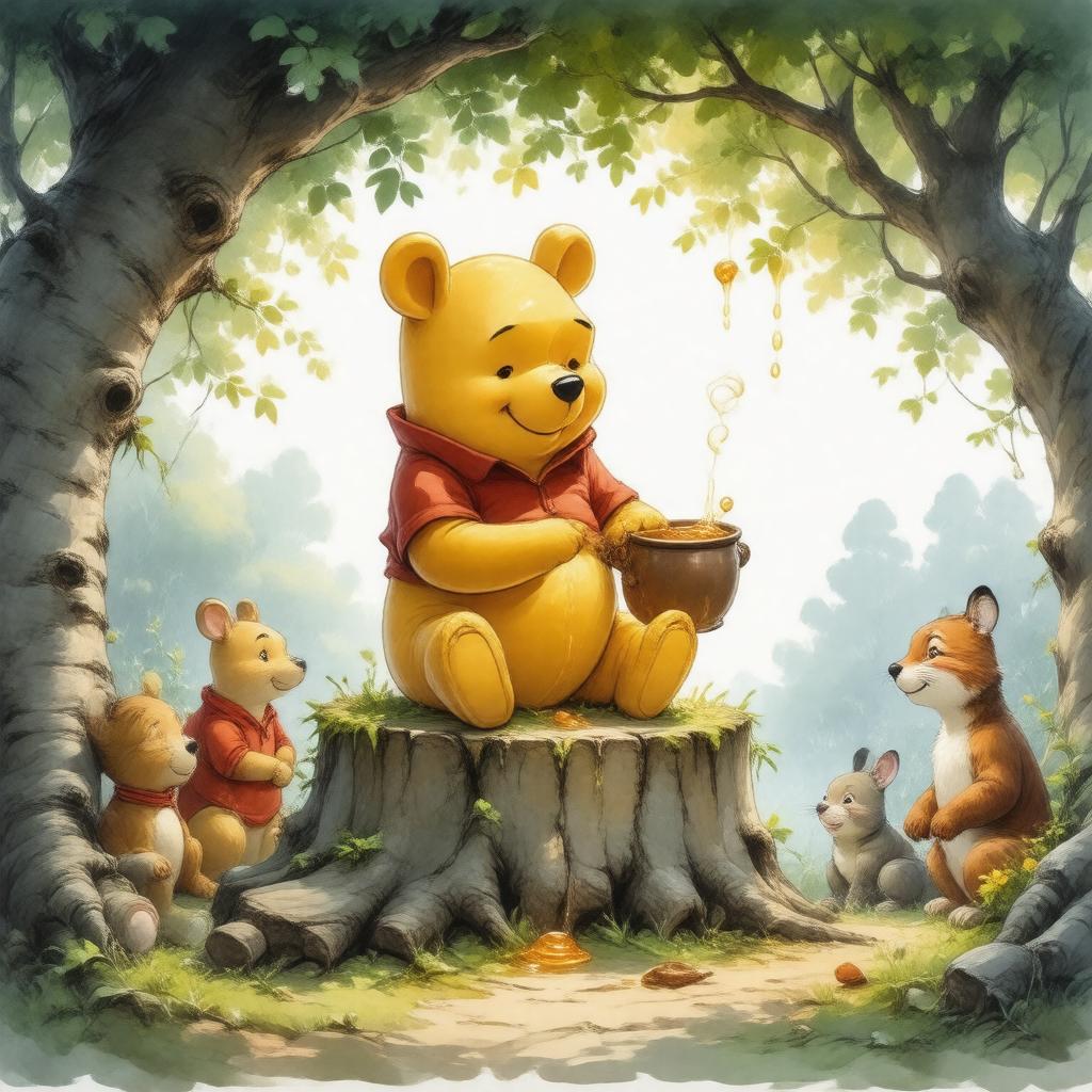 AI-created image of Winnie-the-Pooh