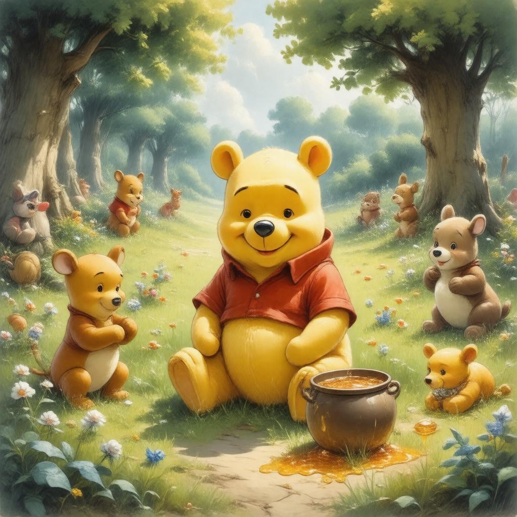 AI-created image of Winnie the Pooh