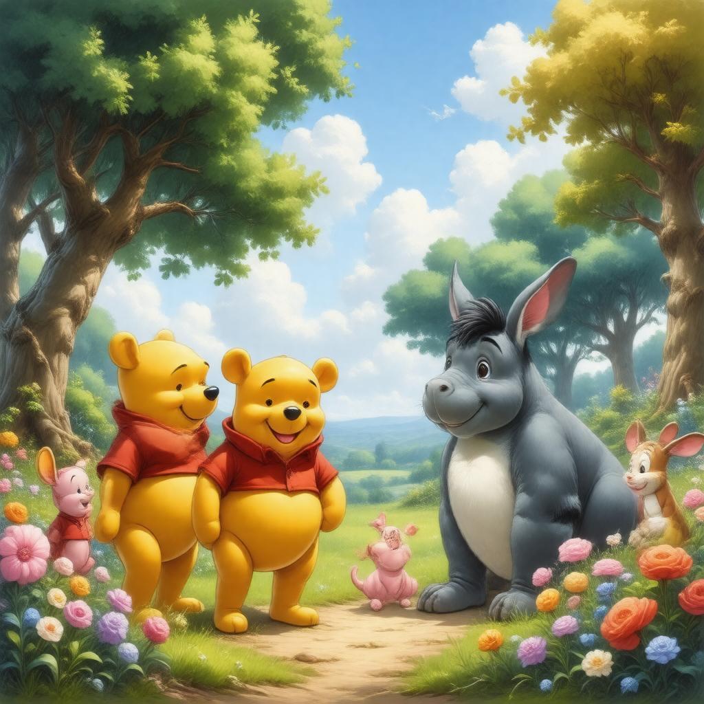 AI-created image of Winnie the Pooh (2011 film)