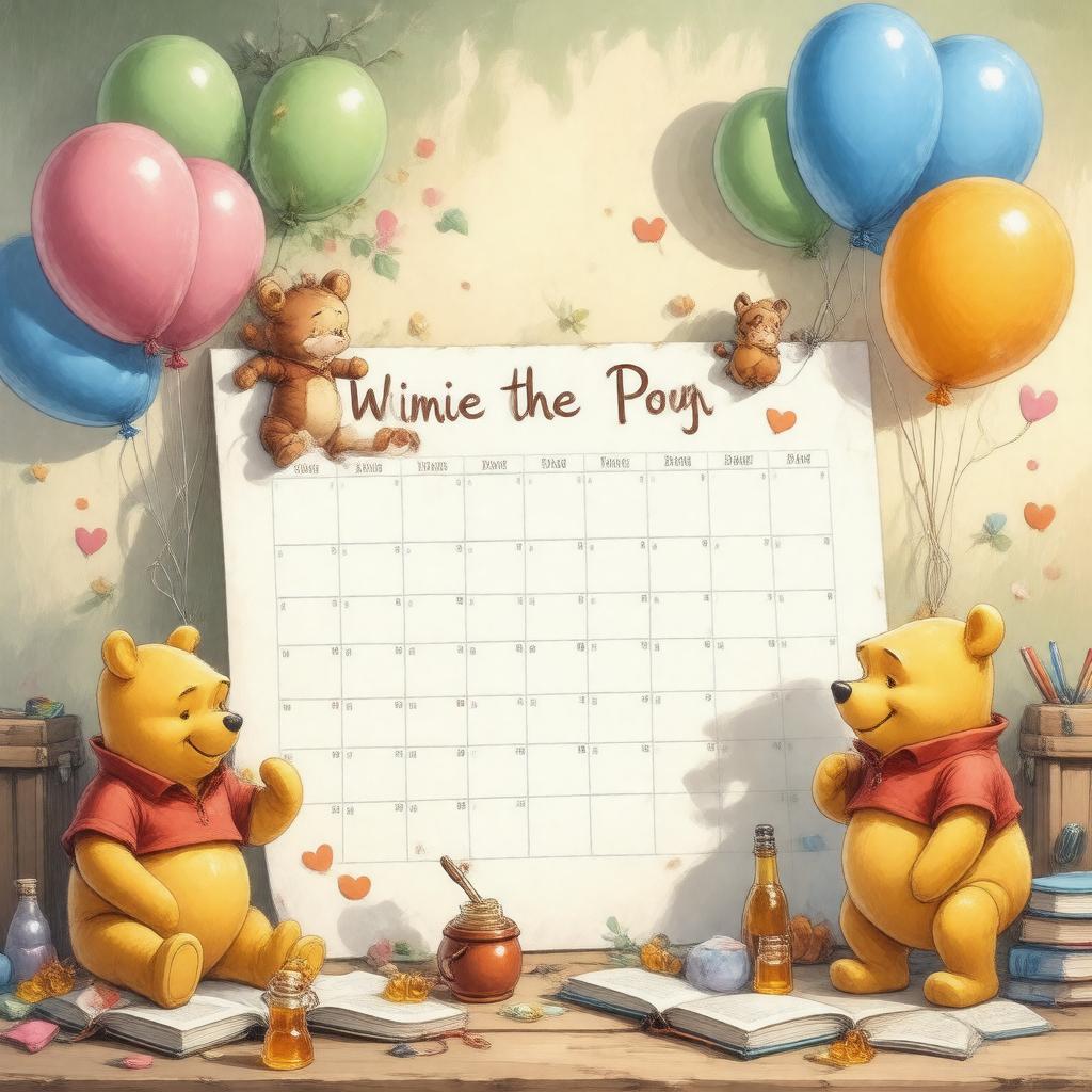 Click to view larger image AI-created image of Winnie the Pooh Day (January 18)