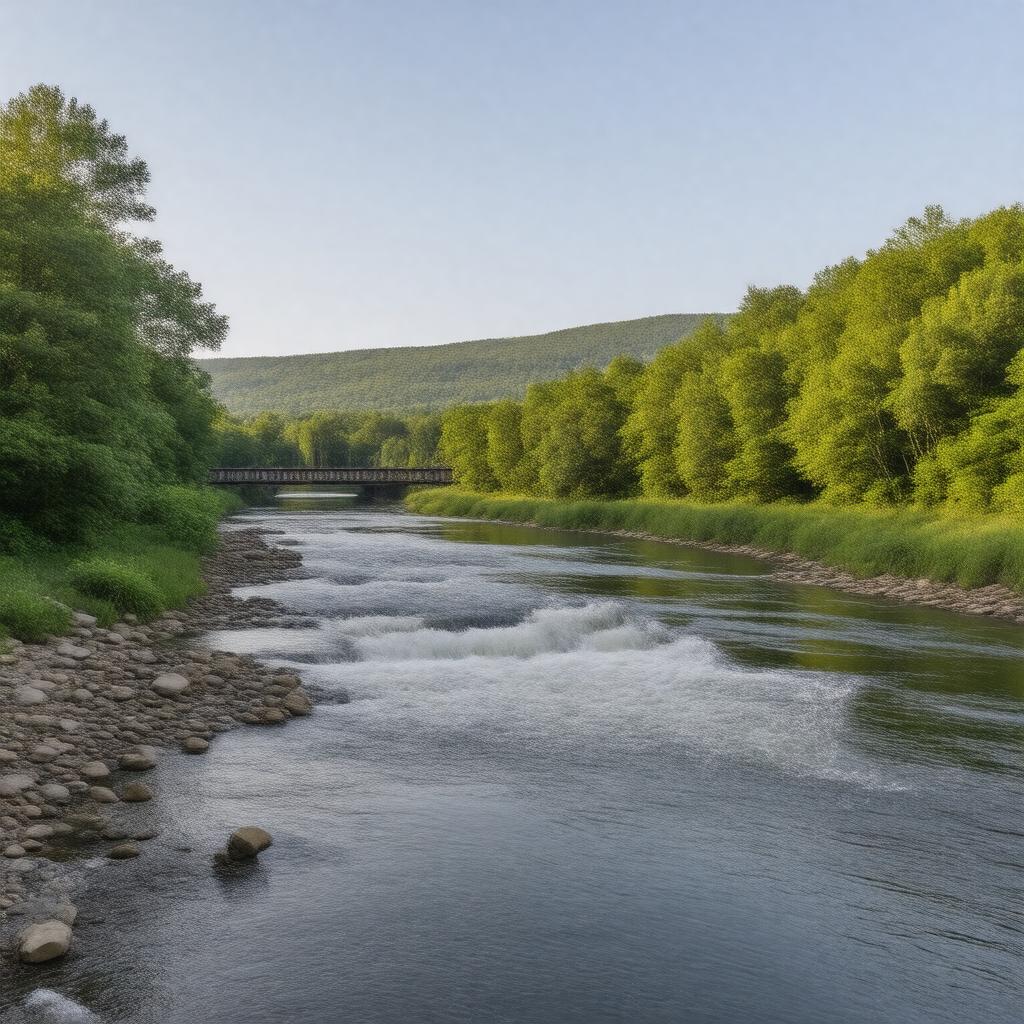 AI-created image of Winnipesaukee River