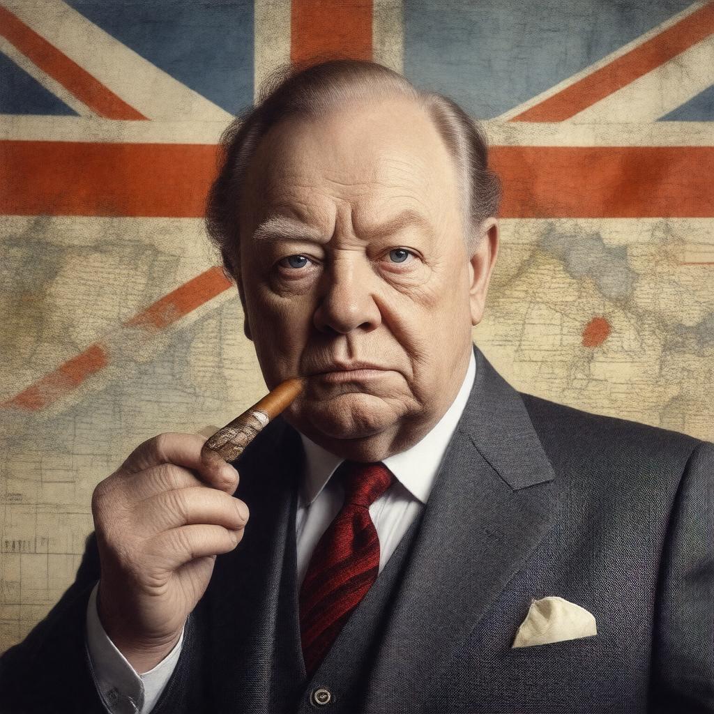 Click to view larger image AI-created image of Winston Churchill