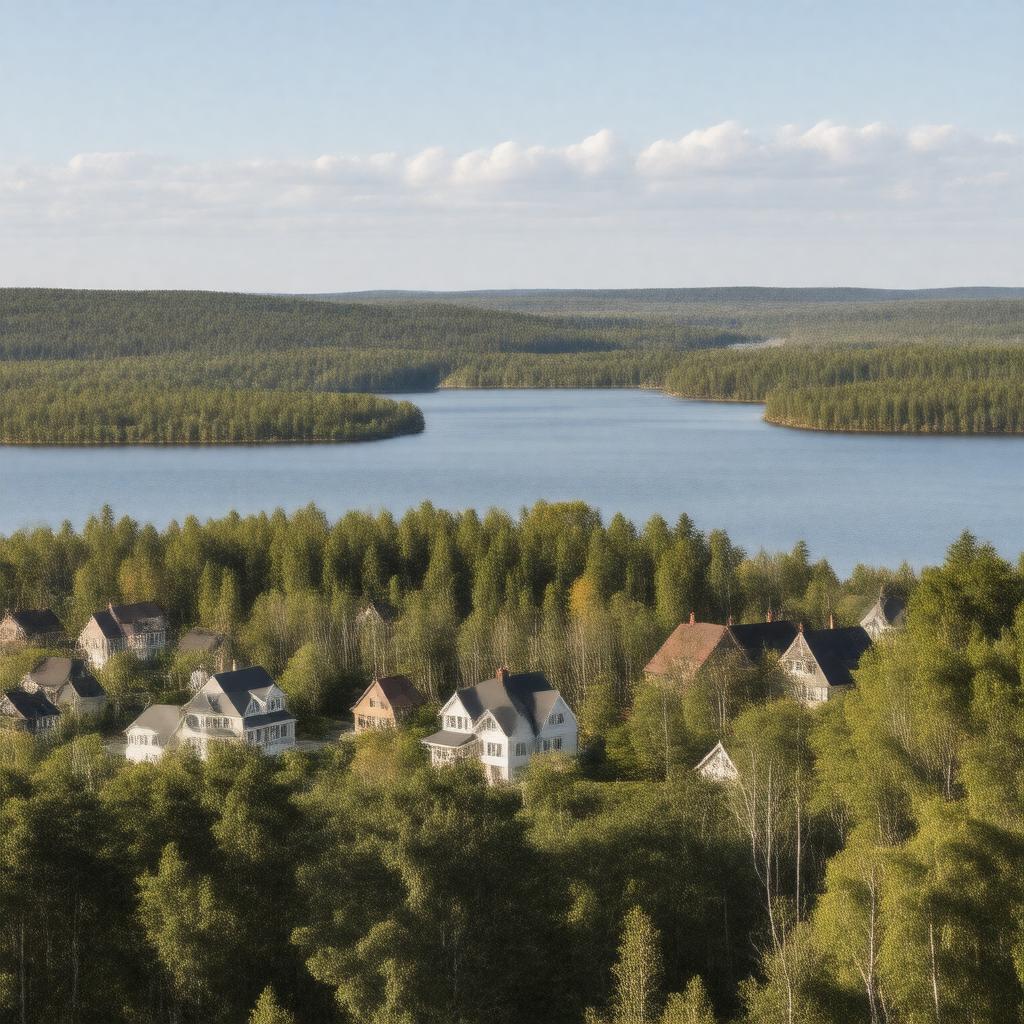 AI-created image of Winthrop, Maine