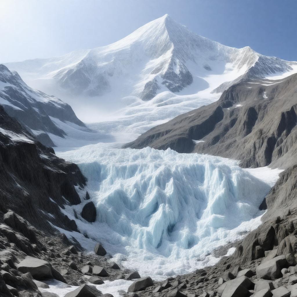 AI-created image of Wintun Glacier
