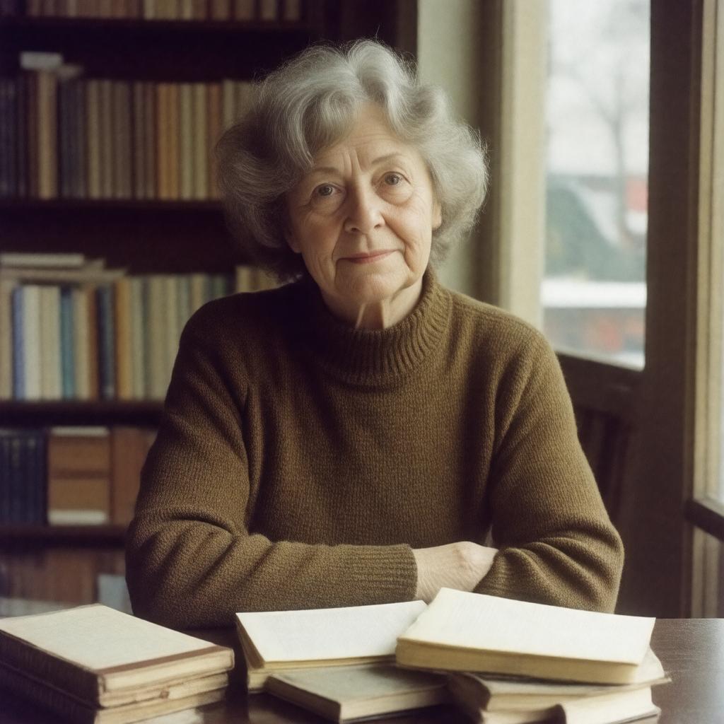 AI-created image of Wisława Szymborska