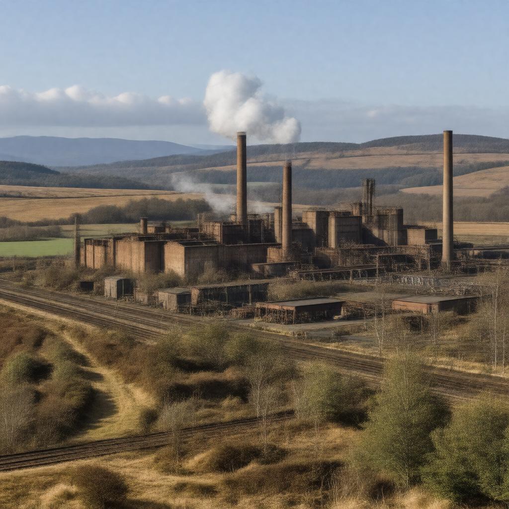 AI-created image of Wishaw Steelworks