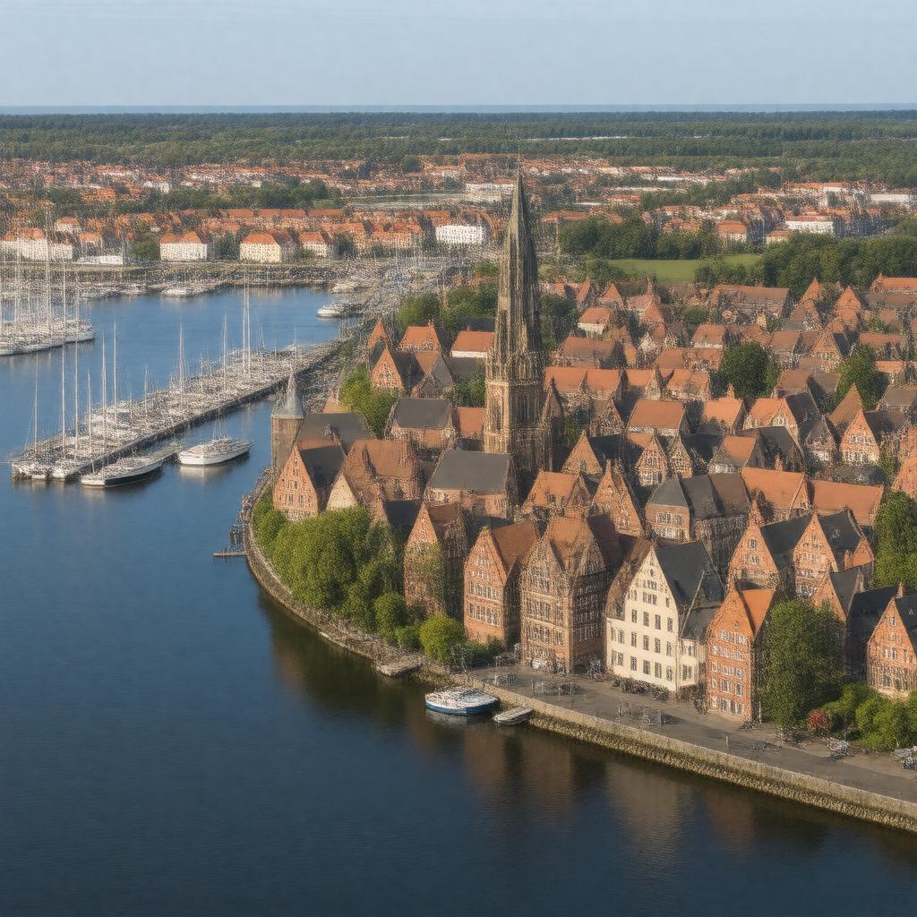 AI-created image of Wismar, Mecklenburg-Schwerin, German Confederation