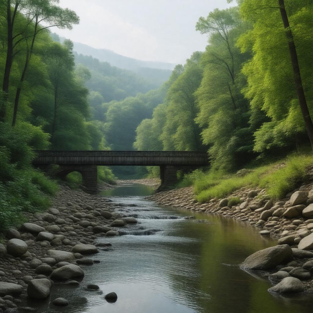 AI-created image of Wissahickon Valley Park