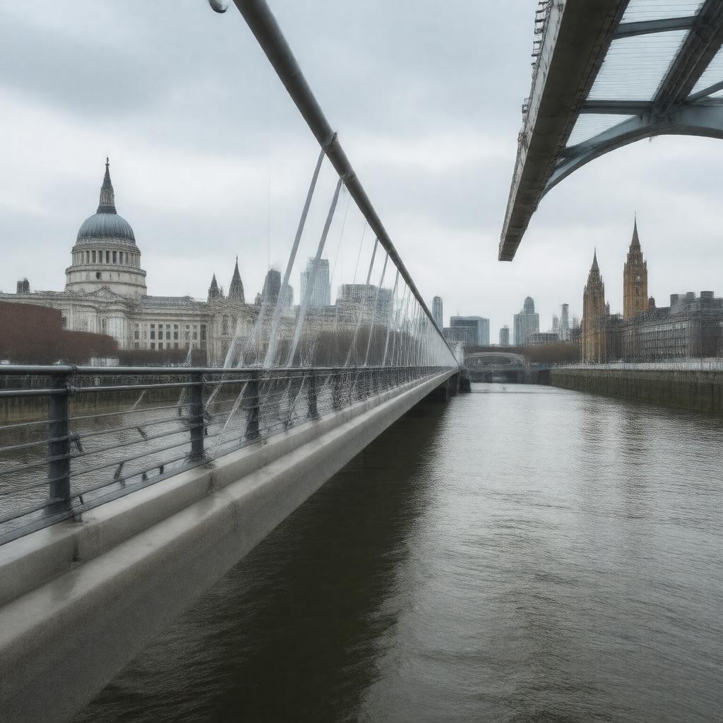 AI-created image of Wobbly Bridge