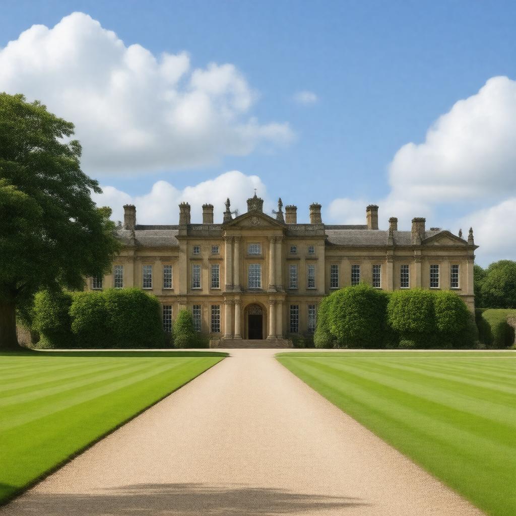 AI-created image of Woburn Abbey