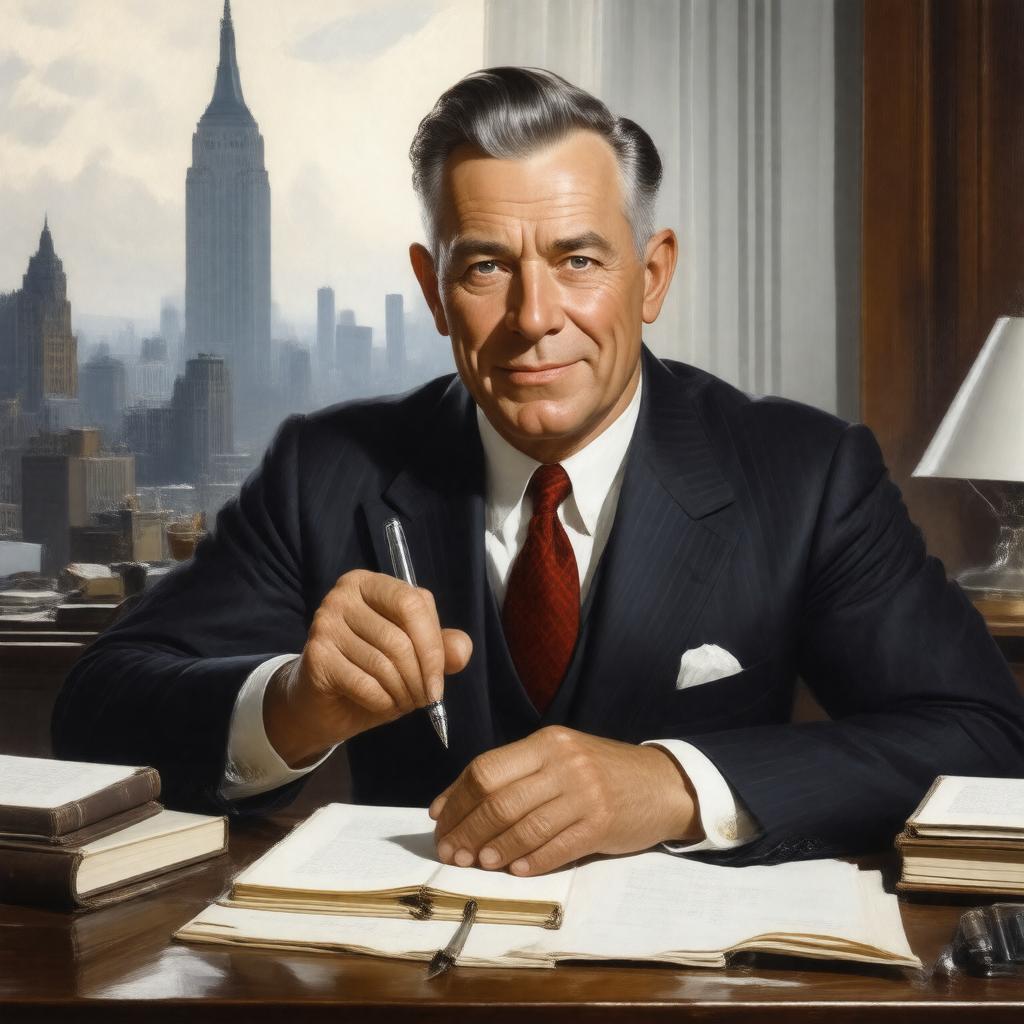 AI-created image of Wolcott Gibbs