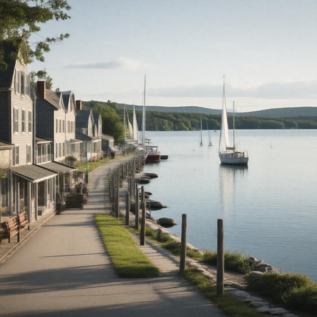 AI-created image of Wolfeboro