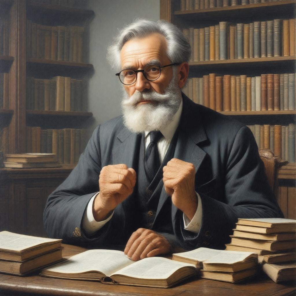 AI-created image of Wolfhart Pannenberg