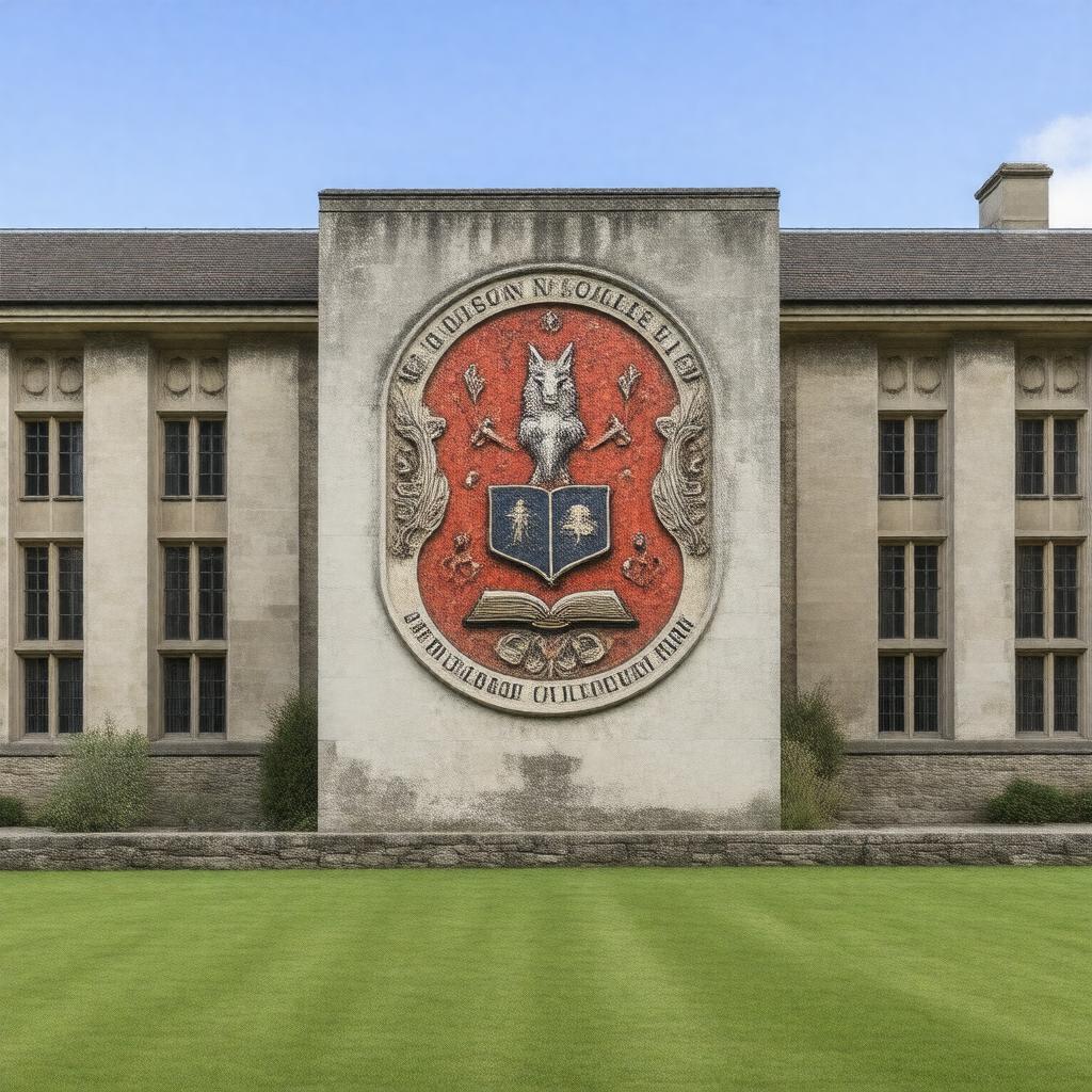 AI-created image of Wolfson College, Cambridge