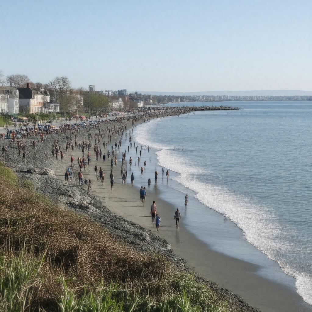 AI-created image of Wollaston Beach