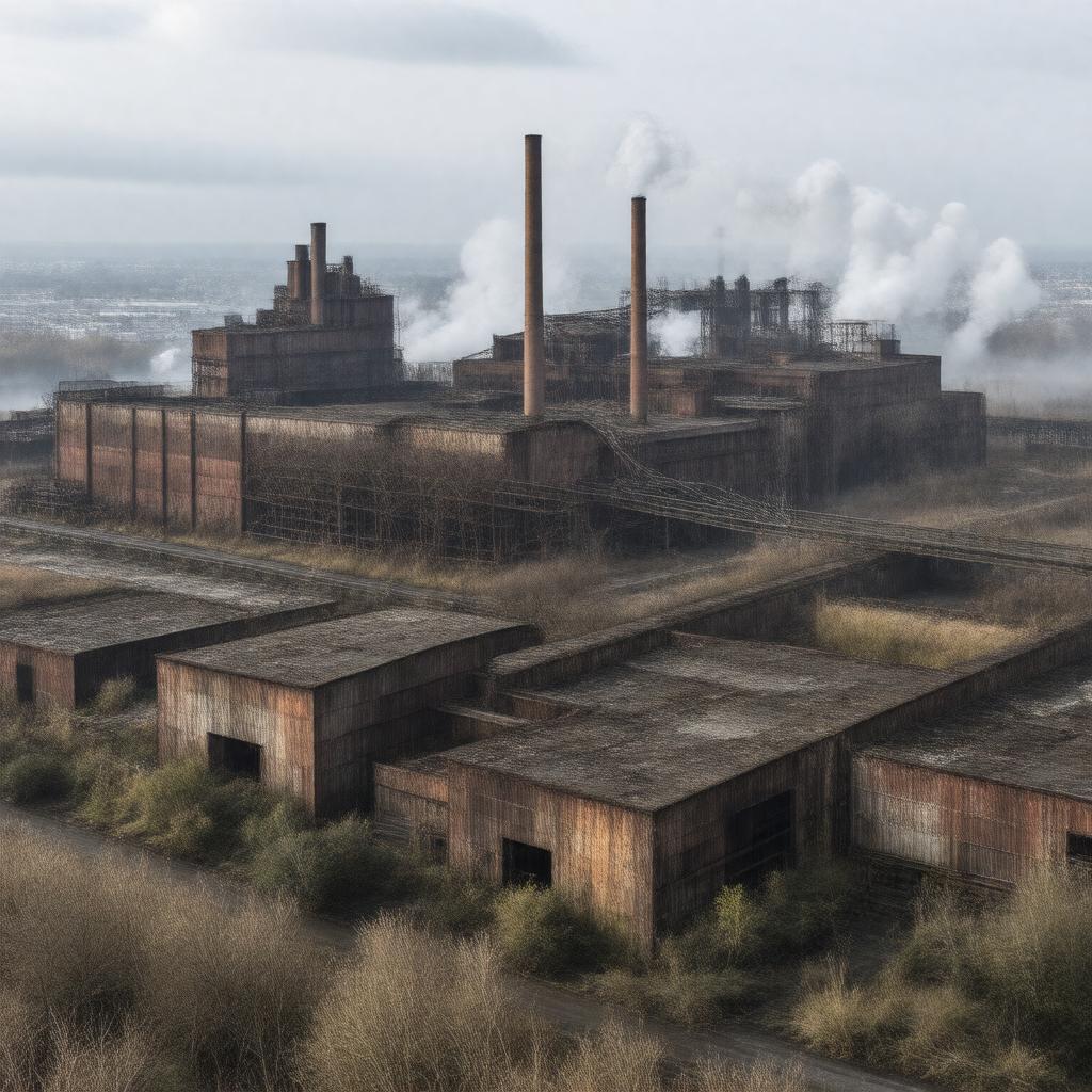 Click to view larger image AI-created image of Wolverhampton Steelworks