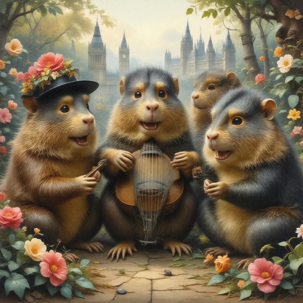 AI-created image of Wombling Song (remix)