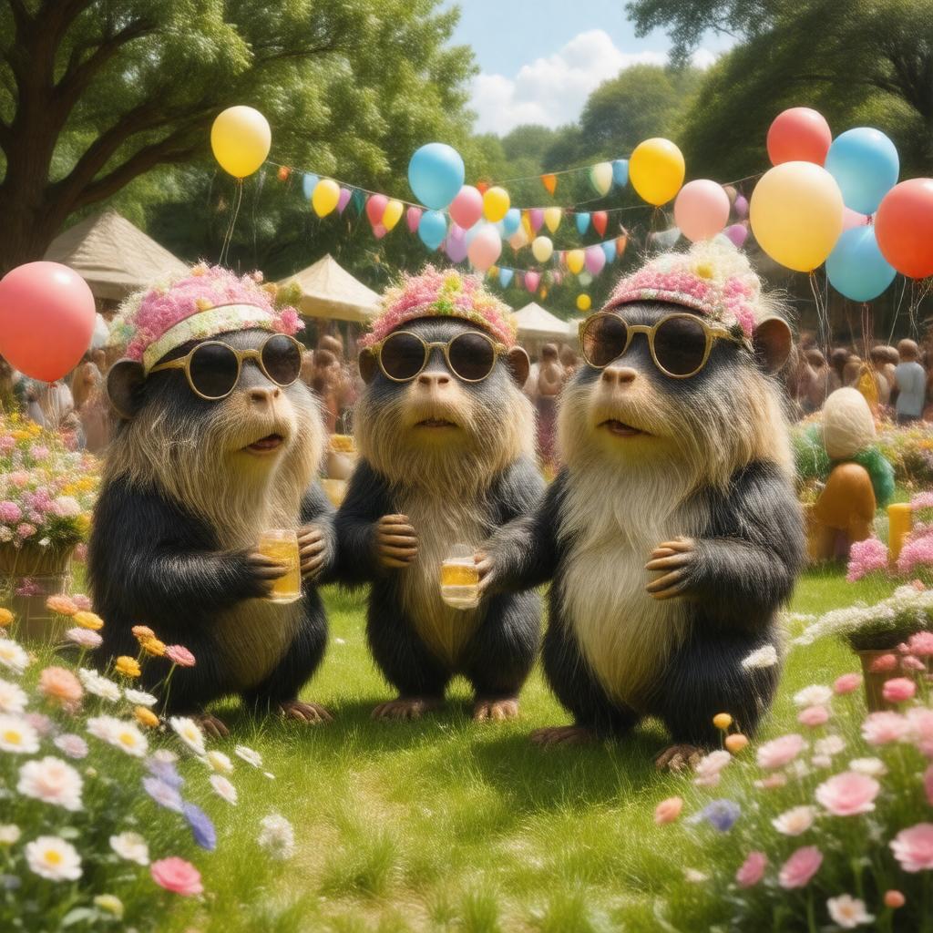 AI-created image of Wombling Summer Party