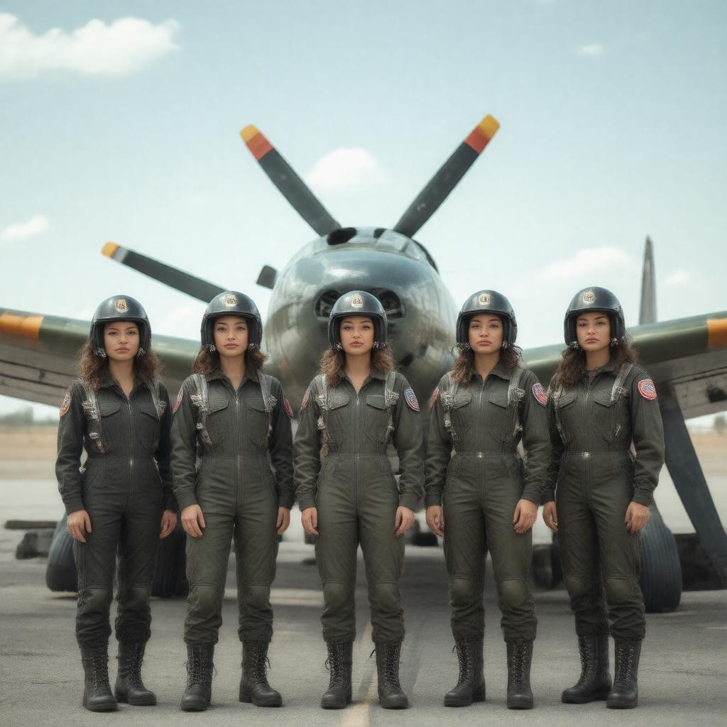 AI-created image of Women Airforce Service Pilots