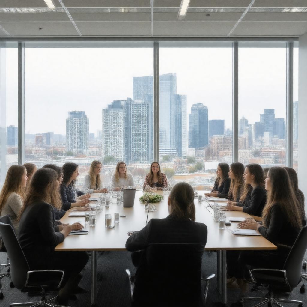 Click to view larger image AI-created image of Women and Gender Equity Committee